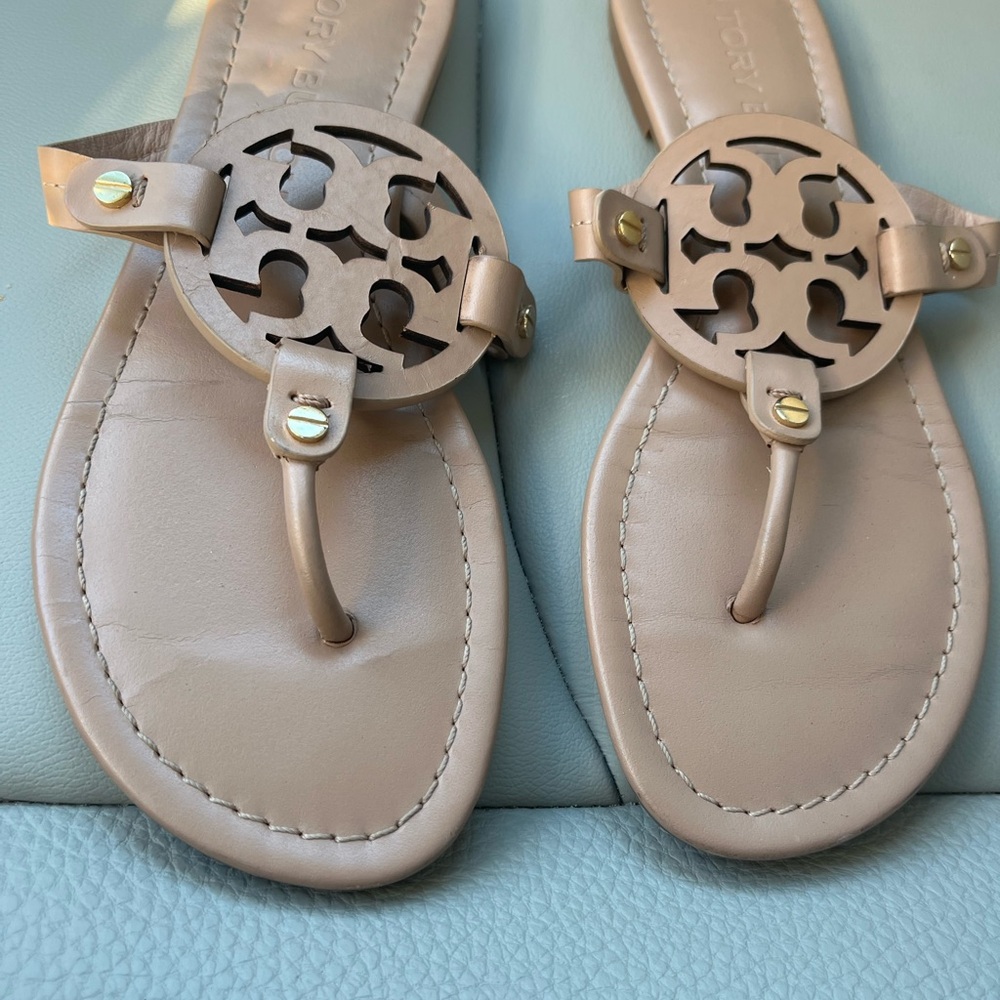 Tory Burch Beige Cutout Sandals